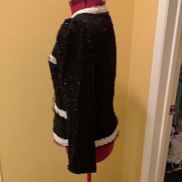 Minyyiny Ladies sparkling jacket with contrast trim NWOT - Picture 7 of 15